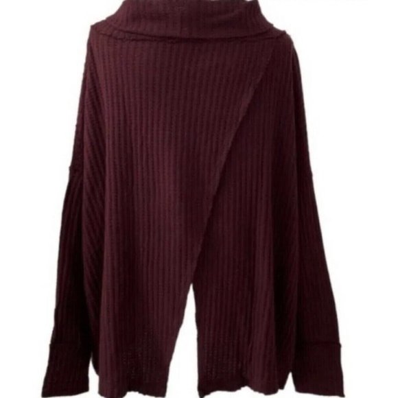 Free People NWT Juicy Long Sleeve Cowl Neck Thermal Shirt M Color: Date Night - Picture 2 of 11